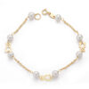 Pulsera oro Comunión perla