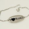 Pulsera plata de la madre
