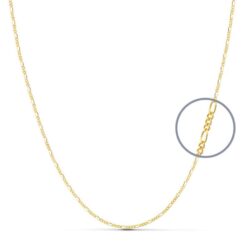 Cadena oro 18 k. 3x1 50cm.
