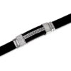 Pulsera acero y caucho