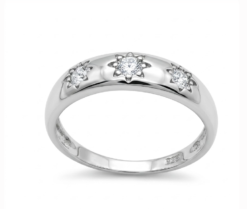 Anillo plata tres soles