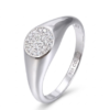 Anillo plata sello circonitas