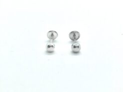 Pendientes plata bola 4mm.