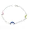 Pulsera plata lunas esmaltadas