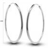 Pendientes aro tubo 40 mm.