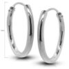 Pendiente plata aro 25 mm.