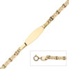 Esclava bebé modelo ancla. Oro 18k