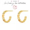 Pendientes plata chapada estrellas