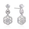 Pendientes plata largos piedras