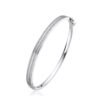 Pulsera plata aro mujer con circonitas