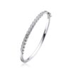 Pulsera-brazalete plata con circonitas