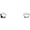 Pendientes plata lisa margarita