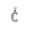 Colgante plata letra C