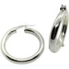 Pendientes plata aro 30 mm.