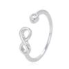 Anillo plata con infinito y circonita