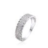 Anillo plata rodiada con circonitas