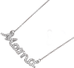 Gargantilla plata mamá con circonitas