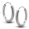 Pendientes aro plata 10x2 mm.