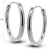 Pendientes aro plata 18 mm.