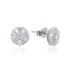Pendientes plata redondo circonitas