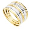 Anillo oro 18 k. bicolor liso