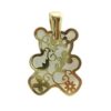 Colgante oro 18 k. oso con nácar