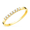 Anillo oro 18 k. con 7 diamantes