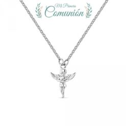 Colgante plata Comunión Angelito