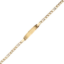 Esclava niña Comunión piedras Oro 18 k