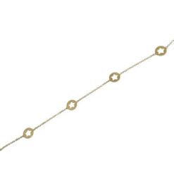 Pulsera mujer o niña oro 18k estrellas