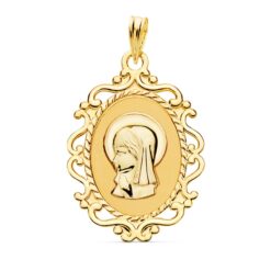 Medalla niña Comunión oro 9 kilates