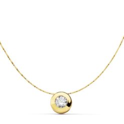 Gargantilla mujer circonita oro 18 k.