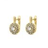 Pendientes mujer plata con baño de oro