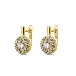 Pendientes mujer plata con baño de oro