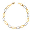 Pulsera mujer oro de 18 kilates con circonitas