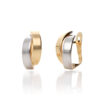 Pendientes mujer oro 18 k. Bicolor