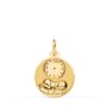 Medalla bebé niño oro 18 k. con reloj